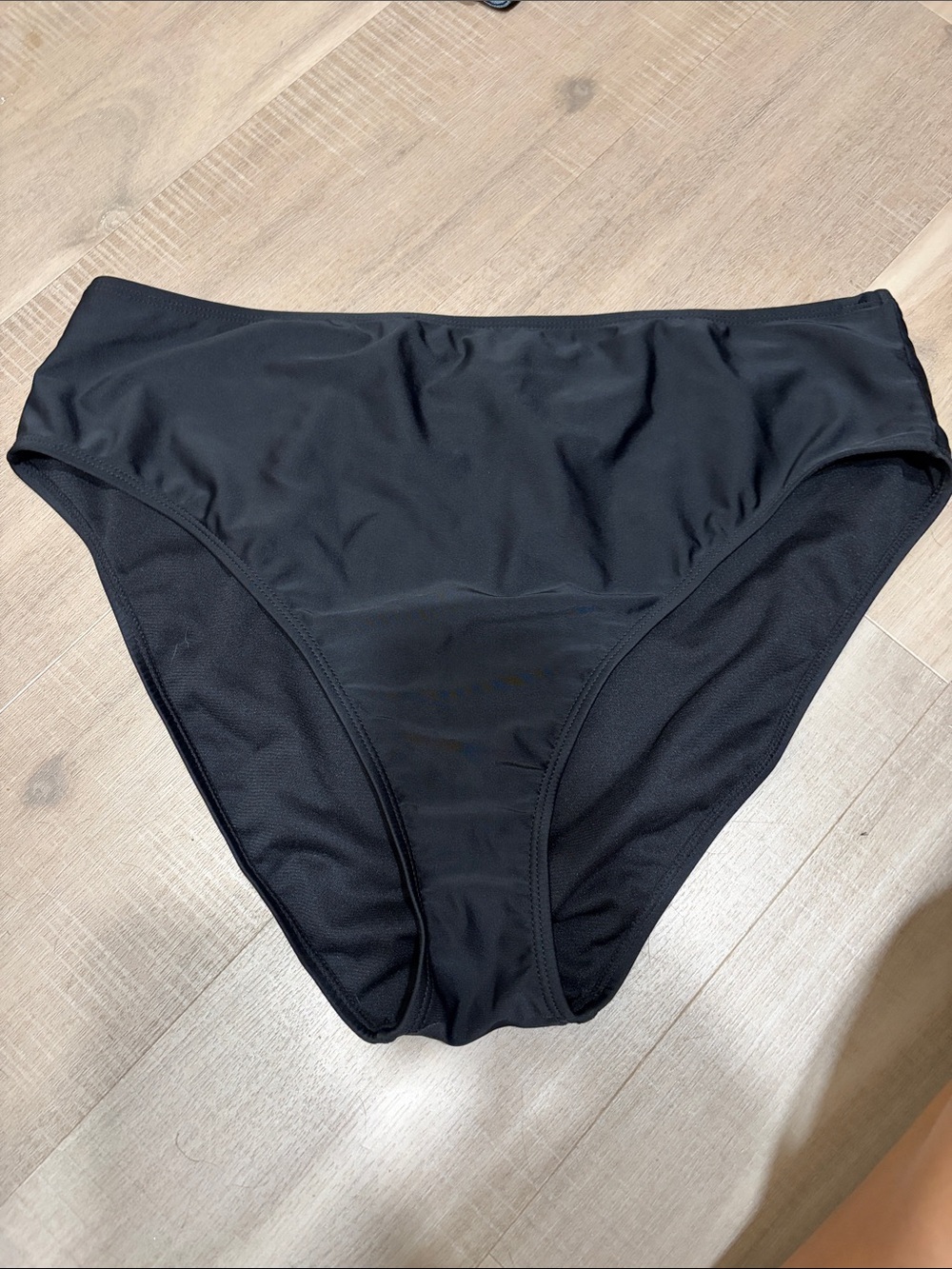 No Boundaries Women's Black High-Waist Bikini Bottoms